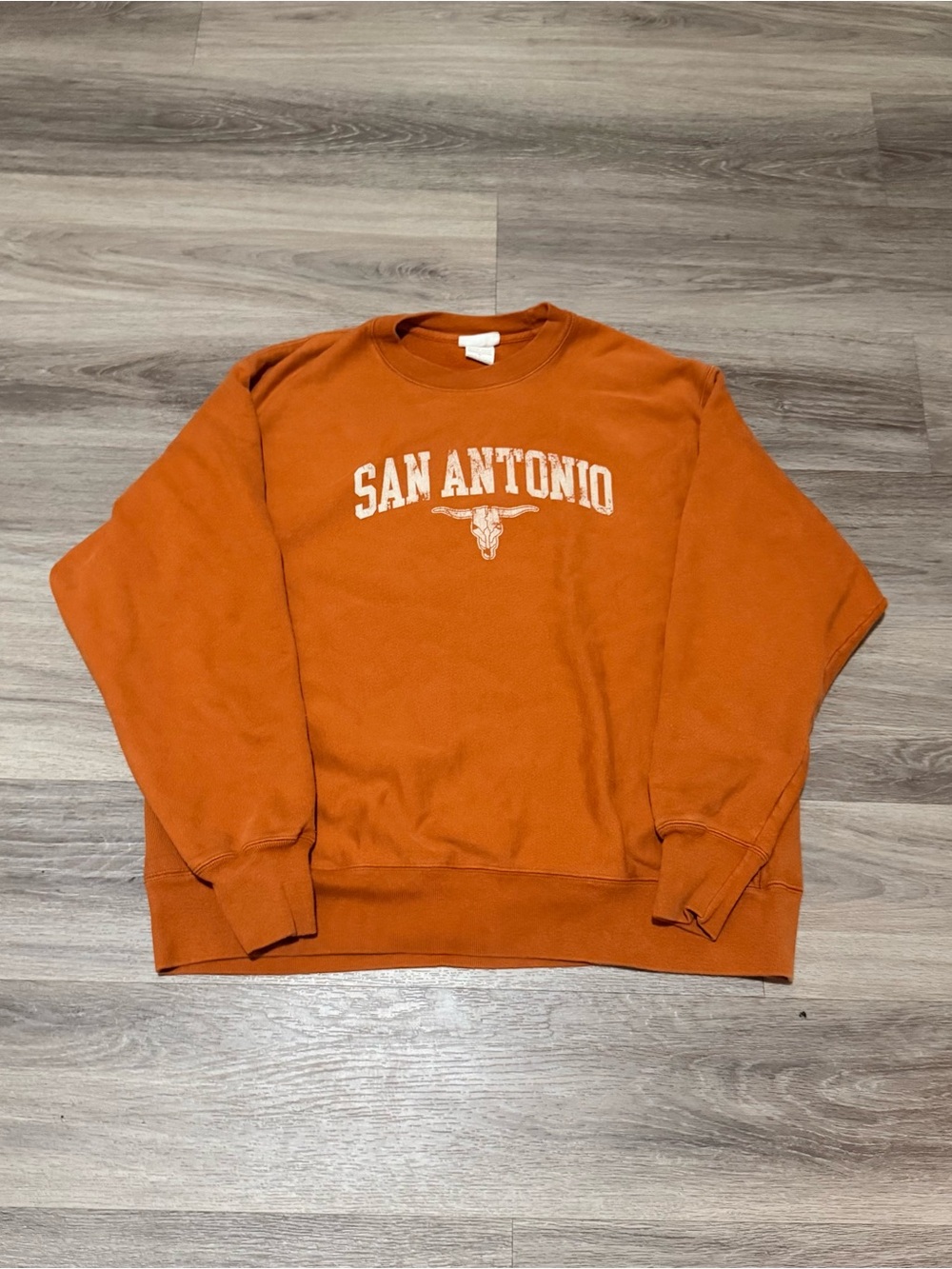 Champion Orange San Antonio Crewneck Sweatshirt - Men's